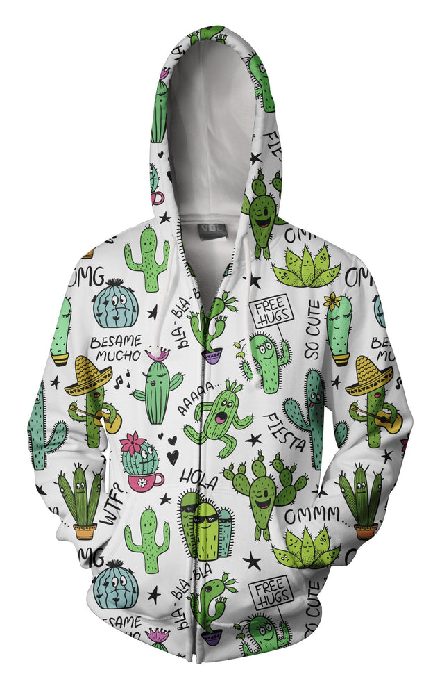 3D All Over Printing Cactus Quotes Shirt-Apparel-NTH-Zip-S-Vibe Cosy™