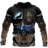 All Over Printed Viking Mighty Wolf Hoodie MEI09152005-MEI