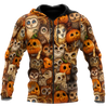 Halloween Pumpkin and Owl Over Printed Shirts For Men and Women JJW07082003