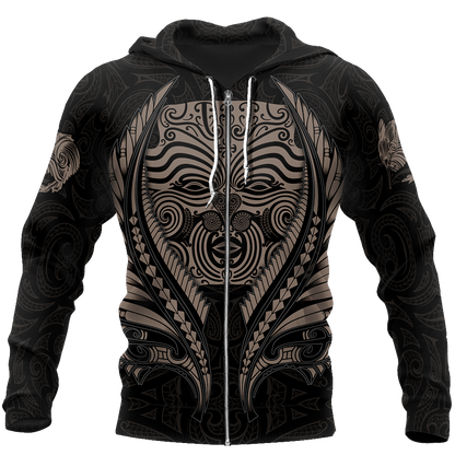 Aotearoa's Love Is Too Big In Me Hoodie Silver Fern Patterns Maori JJ241201 PL-Apparel-PL8386-Zipped Hoodie-S-Vibe Cosy™