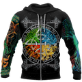 Alchemy Four Elements 3D All Over Printed Shirts Hoodie JJ130103-Apparel-MP-Zipped Hoodie-S-Vibe Cosy™