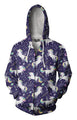 3D All Over Unicorn Hoodie-Apparel-Phaethon-Zipped Hoodie-S-Vibe Cosy™