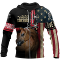 Love Horse shirt flag design Daily Fashion - Winter Set for Men and Women JJ271203-Apparel-TA-Zipped Hoodie-S-Vibe Cosy™