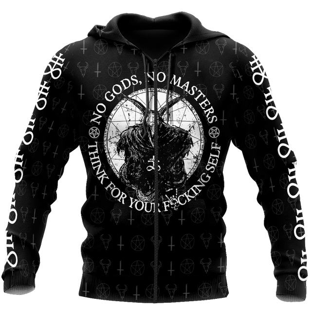 Satanic Tribal 3D All Over Printed Hoodie JJ09062003-Apparel-MP-zip-up hoodie-S-Vibe Cosy™
