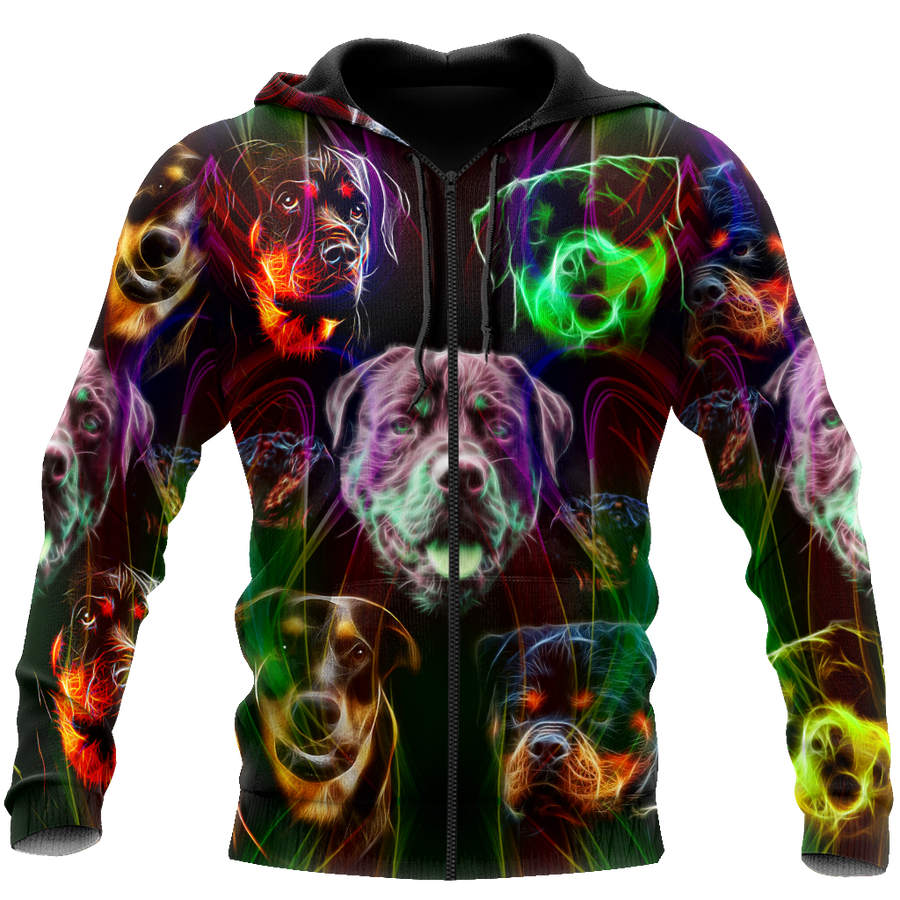 Rottweiler colorful 3D hoodie shirt for men and women JJW18092002S