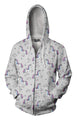 3D All Over Cute Unicorn and Rainbow Hoodie-Apparel-Phaethon-Zipped Hoodie-S-Vibe Cosy™