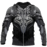 3D Printed Hoodie Chainmail Knight Armor Clothes MP799-Apparel-MP-zip-up hoodie-S-Vibe Cosy™