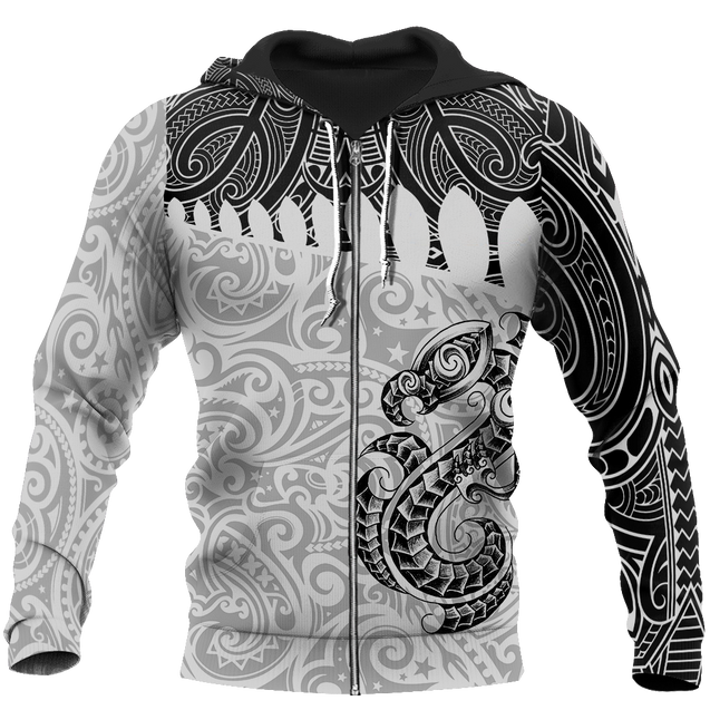 Aotearoa Maori manaia 3d all over printed shirt and short for man and women JJ030201 PL-Apparel-PL8386-Zipped Hoodie-S-Vibe Cosy™