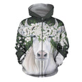 3D All Over Printed Dairy Cattle Beautiful Art Shirts and Shorts-Apparel-6teenth World-ZIPPED HOODIE-S-Vibe Cosy™