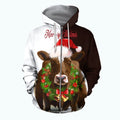 3D All Over Printed Dairy Cow Christmas art Shirts-Apparel-6teenth World-ZIPPED HOODIE-S-Vibe Cosy™