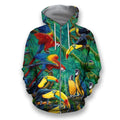 All Over Printed Parrots Shirts H227B-Apparel-HbArts-Zip-Hoodie-S-Vibe Cosy™