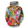 All Over Printed Parrots Shirts H153B-Apparel-HbArts-Zip-Hoodie-S-Vibe Cosy™