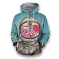 3D all over print astronaut outerspace-Apparel-HbArts-Zip-Hoodie-S-Vibe Cosy™