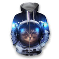 3D all over print space cat-Apparel-HbArts-Zip-Hoodie-S-Vibe Cosy™