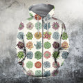 3D All Over Printed stone flower tree Shirts-Apparel-NTH-Zip-S-Vibe Cosy™