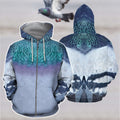 3D All Over Printed Pigeon Shirts HP471-Apparel-HP Arts-ZIPPED HOODIE-S-Vibe Cosy™