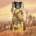 Wolf 3D All Over Printed Legging + Hollow Tank Combo