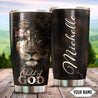 Customize Name Jesus and Lion Tumbler