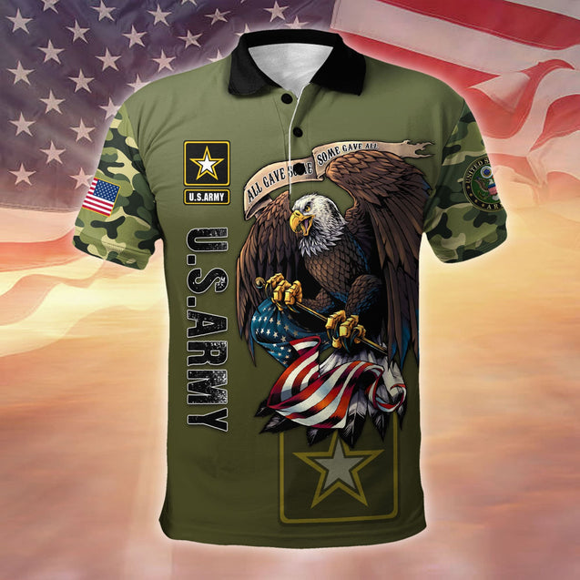 US Army Veteran 3D All Over Printed Unisex Shirts