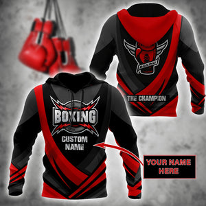 Customize Name Boxing 3D All Over Printed Unisex Shirts