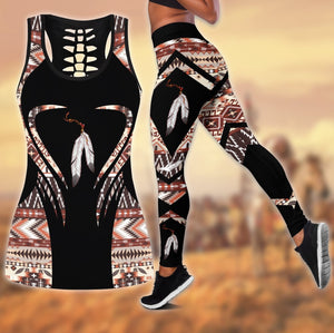 Native American 3D All Over Printed Legging + Hollow Tank