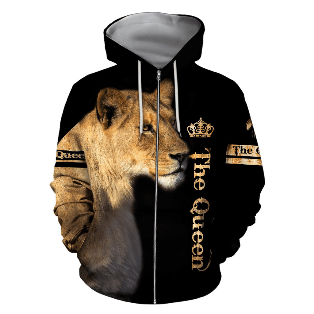 Queen Lion 3D All Over Printed Unisex Shirts