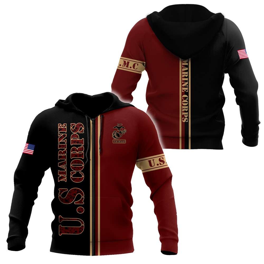US Marine Corps 3D All Over Printed Unisex Shirts