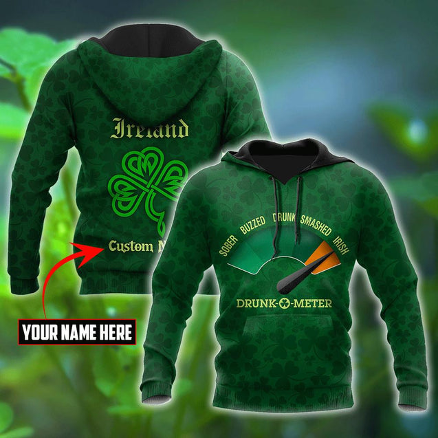 Customize Name Irish Saint Patrick's Day 3D All Over Printed Unisex Shirt