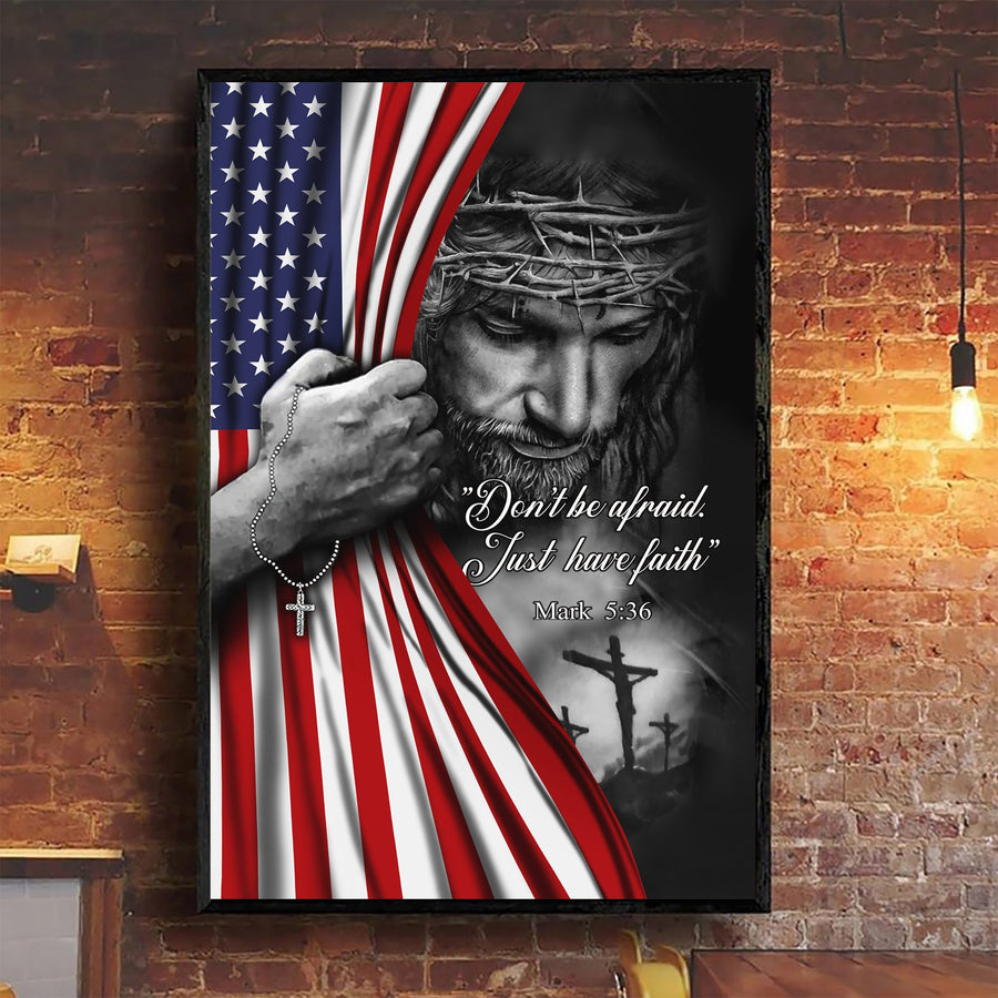 God Bless American Poster Vertical 3D Printed