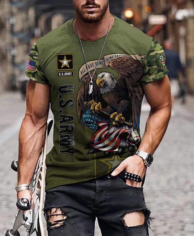 US Army Veteran 3D All Over Printed Unisex Shirts