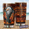 Customize Name Eagle Native American Steel Tumbler