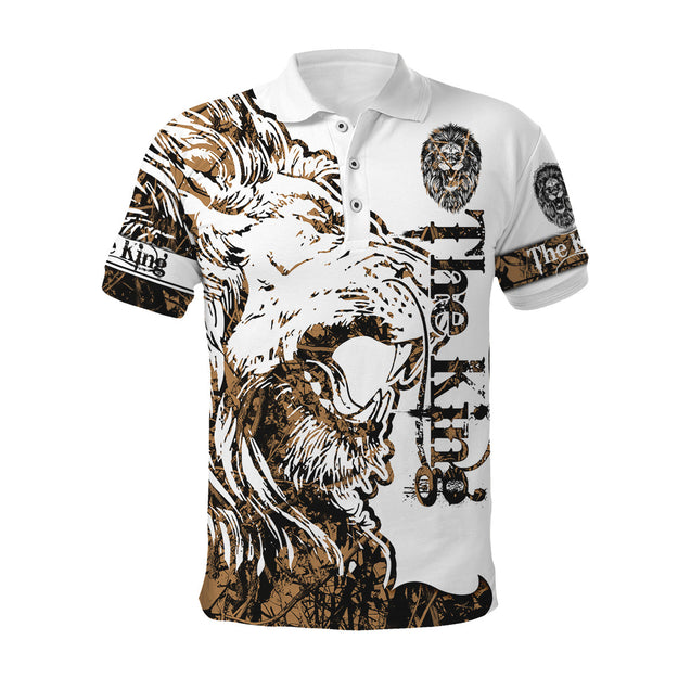 3D The Alpha King Lion Tattoo Over Printed Hoodie