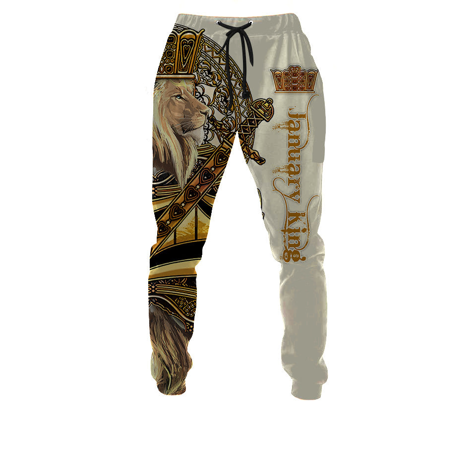 January King Lion 3D All Over Printed Unisex Shirts