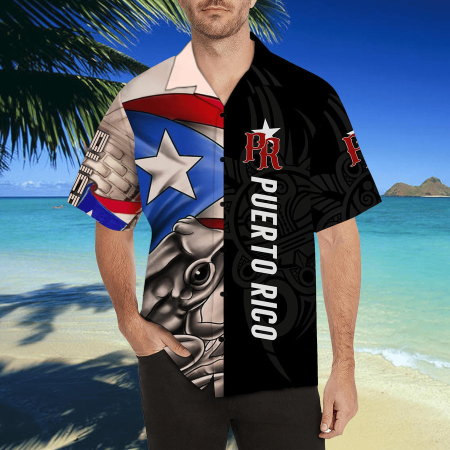 Puerto Rico Caribbean Frog Hawaii Shirts TH20061702-Apparel-TQH-Hawaiian shirt-S-Vibe Cosy™