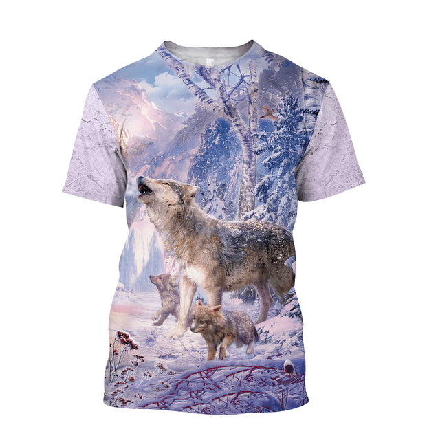 Wolf Native American 3D All Over Printed Unisex Shirts No 10