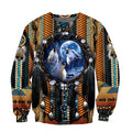 Wolf Native American 3D All Over Printed Unisex Shirts No 17