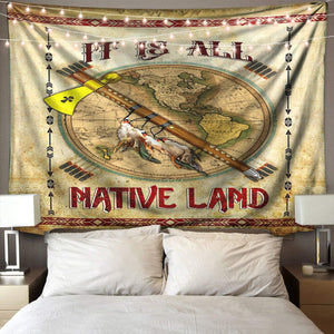 Native American Indigenous 3D All Over Printed Tapestry