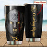 Sparta Warrior Lion Custom Name Tumbler