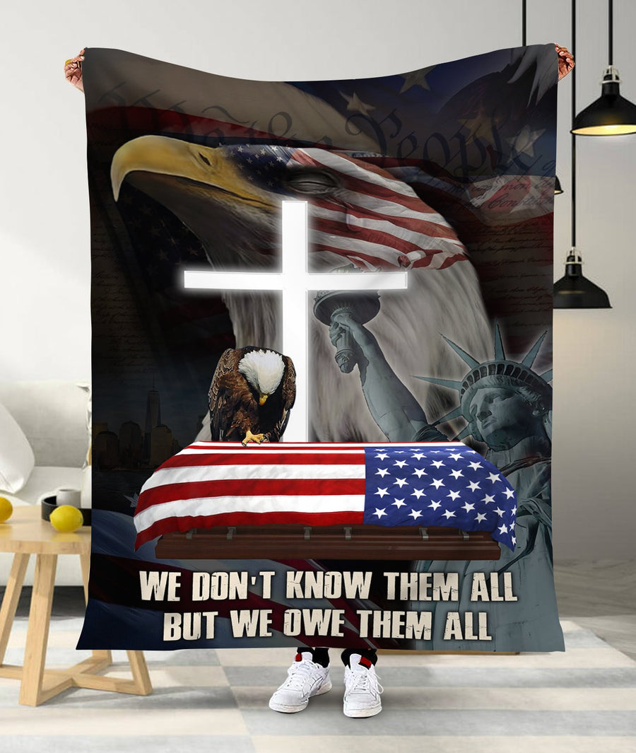 American 3D All Over Printed Blanket