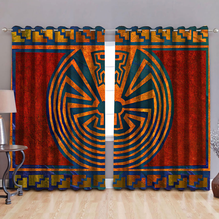 Native American Pattern 3D All Over Printed Window Curtains