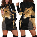 Queen Lion 3D All Over Printed Unisex Shirts