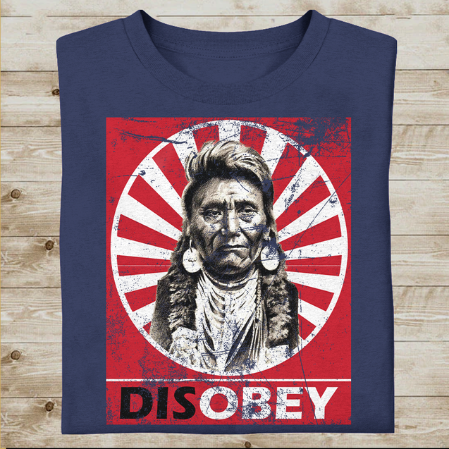 Vibecosy Disobey Native American T-Shirt VP08022204