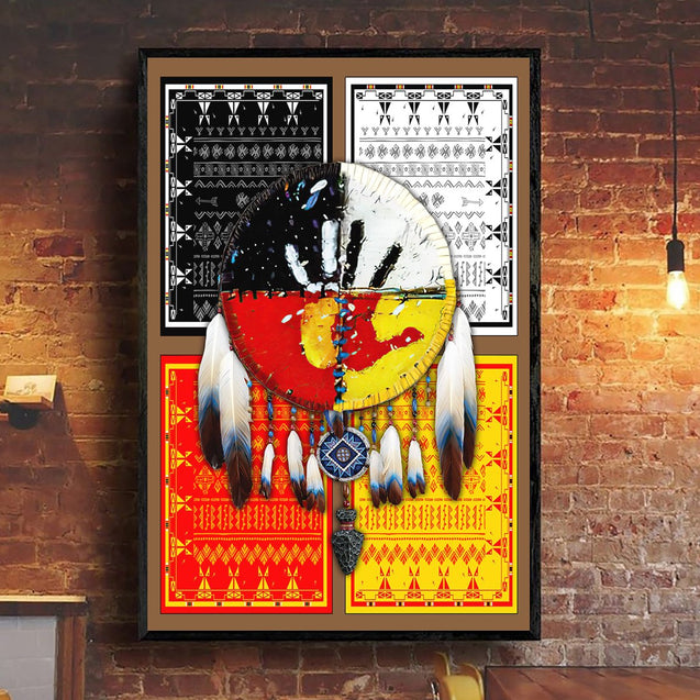 Native American  Poster Vertical 3D Printed