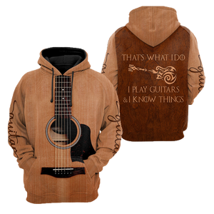 Guitar 3D That's What I do I Play Guitars And I Know Things All Over Printed Shirts For Men And Women TR09012104