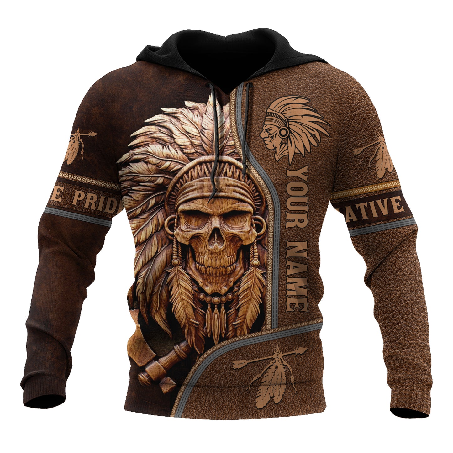 Customize Name Native American 3D All Over Printed Unisex Shirt