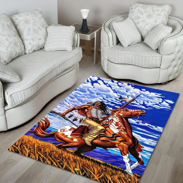 Native Cowboy Premium Rug DQB07302001-TQH-Rug-TQH-S (3'x5')-Vibe Cosy™