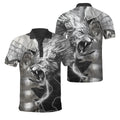 Lion Warrior Amor Tattoo 3D All Over Printed Unisex Shirts