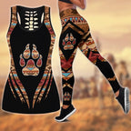 Native American 3D All Over Printed Legging + Hollow Tank