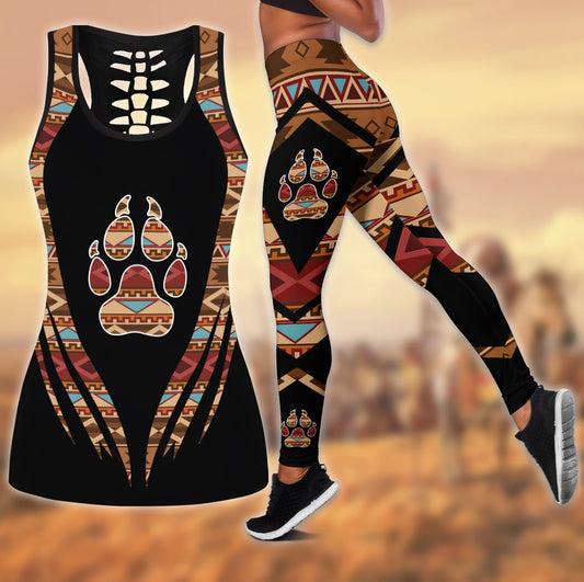 Native American 3D All Over Printed Legging + Hollow Tank