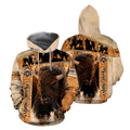 Bison Native American 3D All Over Printed Unisex Shirts